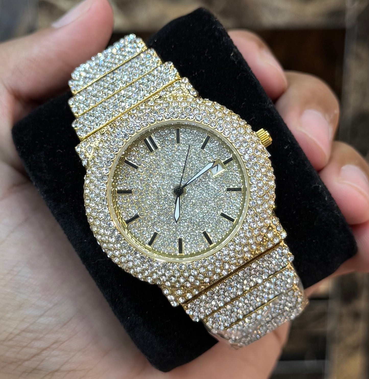 Iced Watch Golden