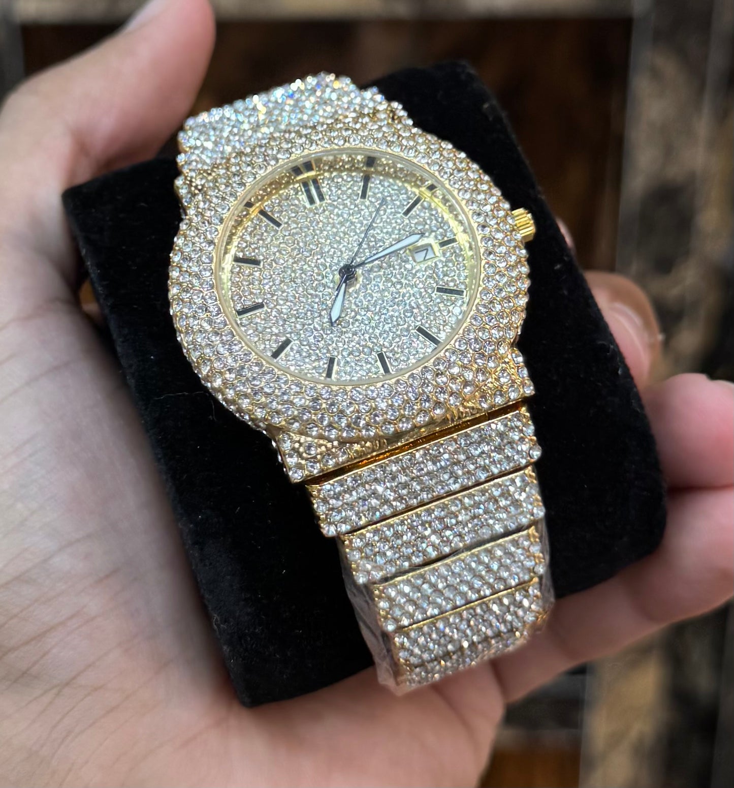 Iced Watch Golden