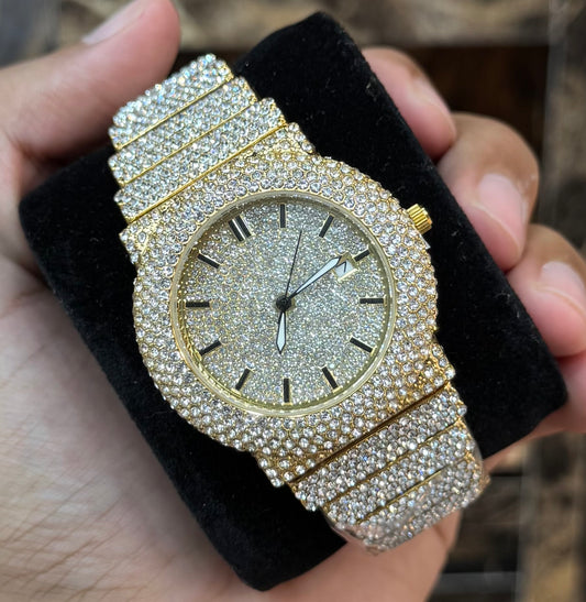 Iced Watch Golden