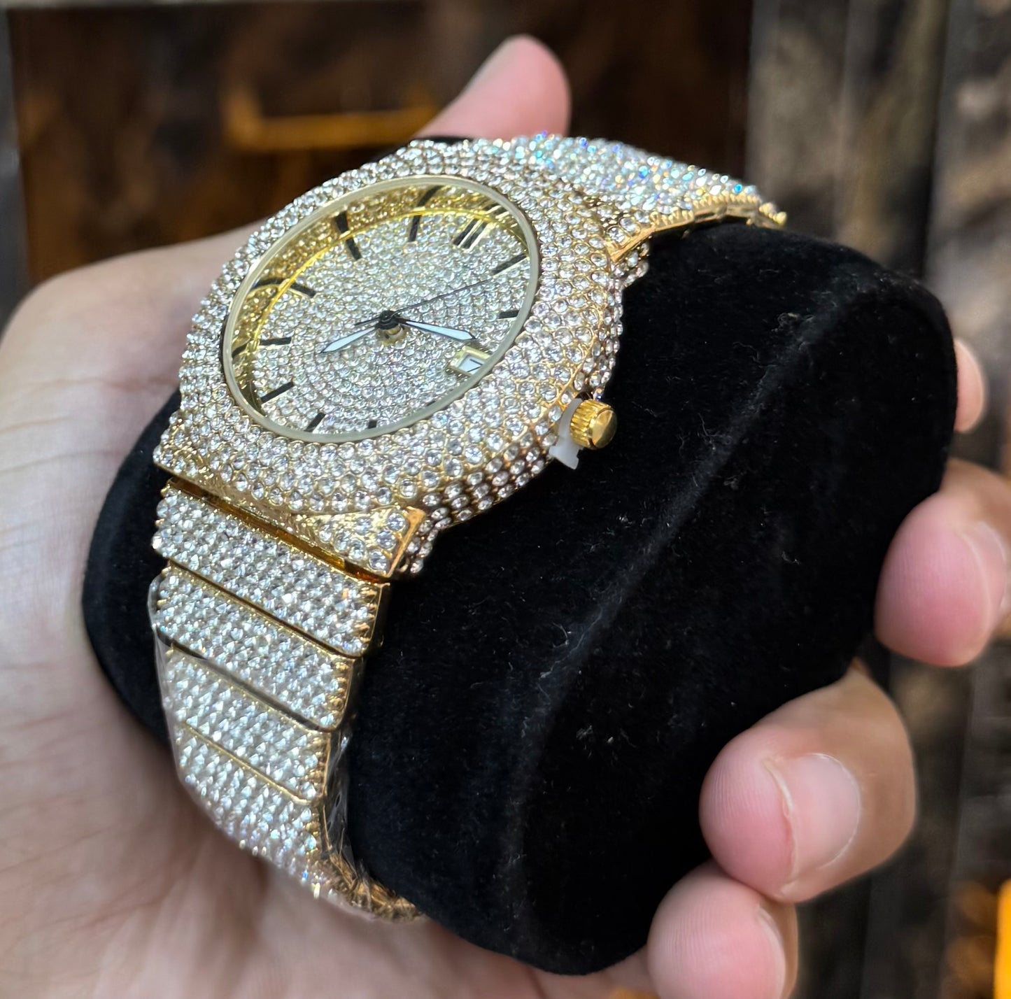 Iced Watch Golden