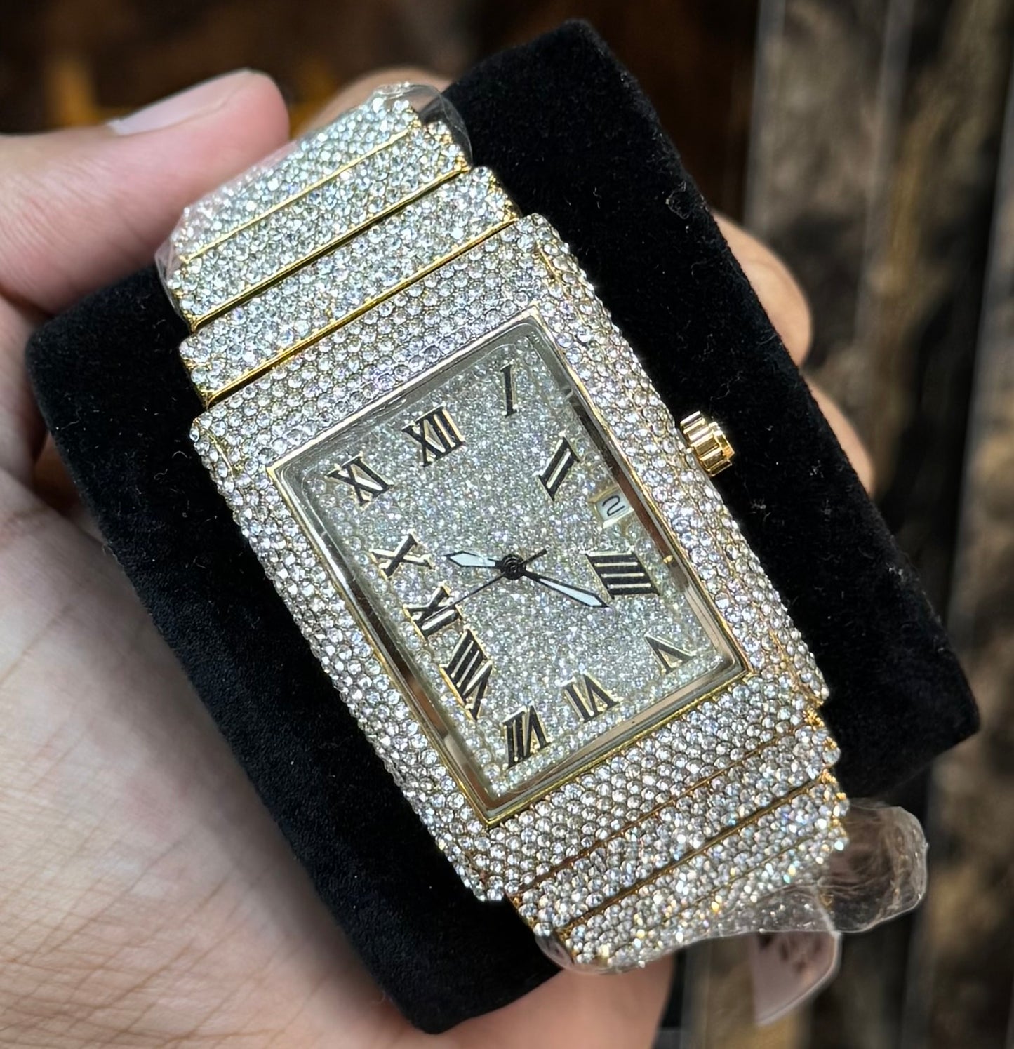 Iced Watch Gold