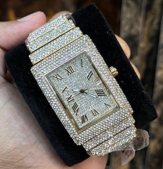 Iced Watch Gold