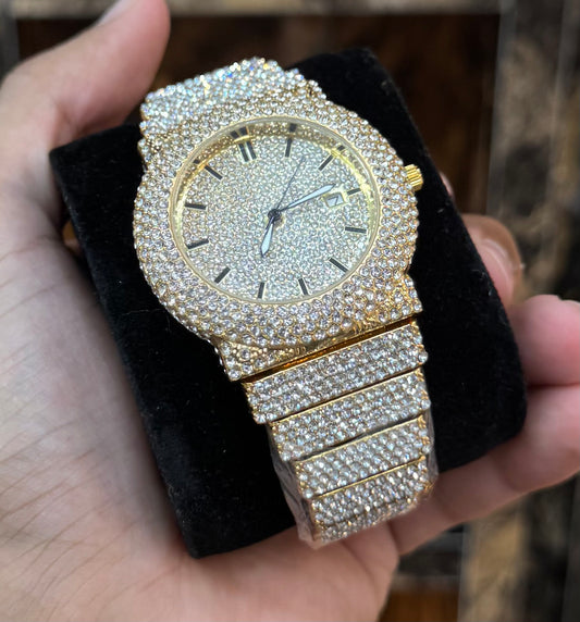 Iced Watch Golden